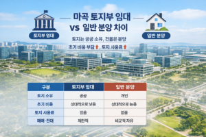 마곡 토지부임대에 대해서