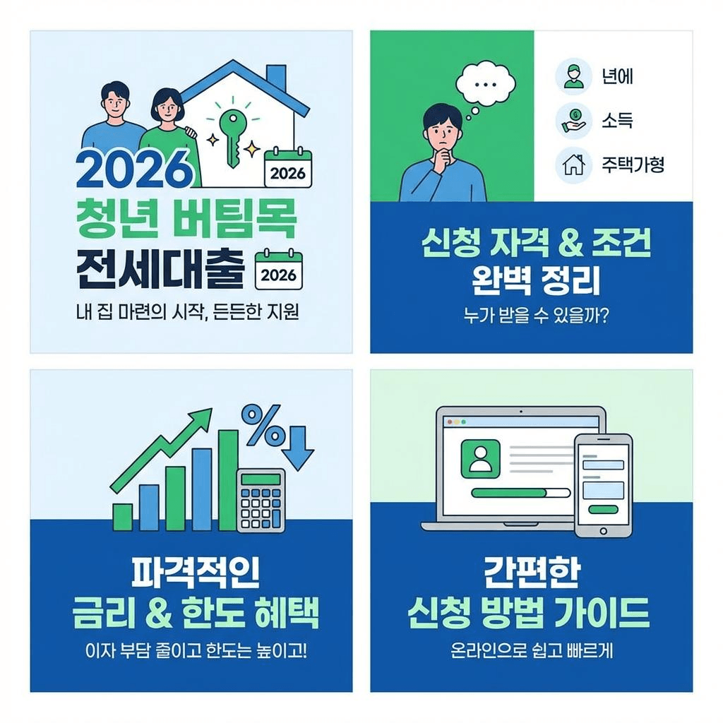 2026년 청년 버팀목 전세대출 신청 조건과 승인 전략을 정리한 가이드